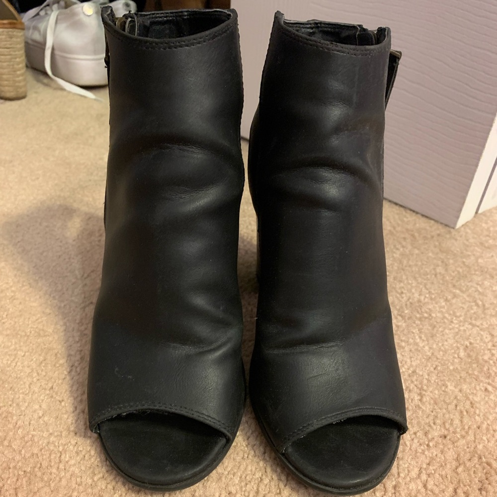 Madden girl open toe booties